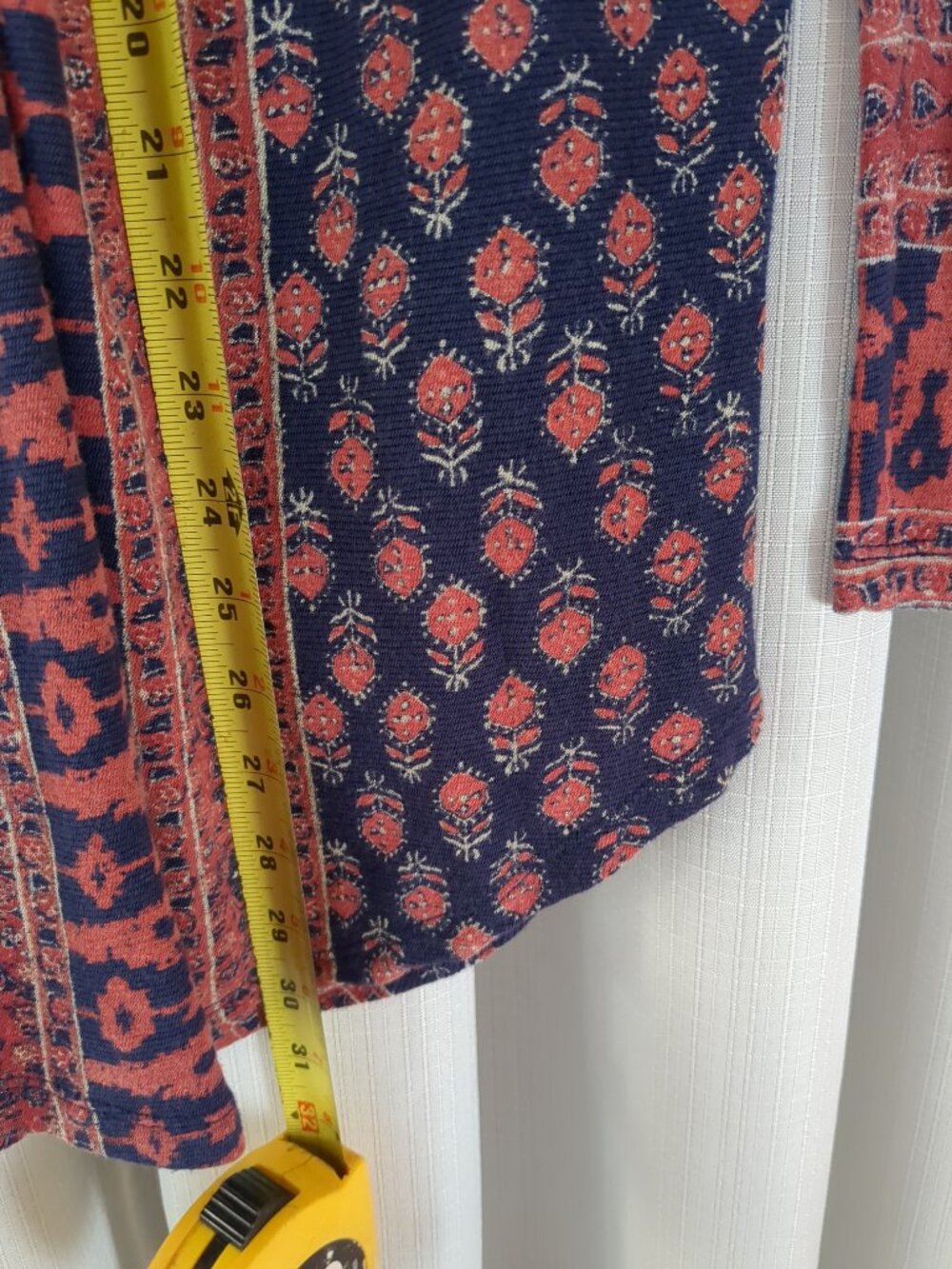 Med Lucky Brand Stretchy Long Sleeve Button Up Tunic / Blouse / Top - Picture 9 of 12